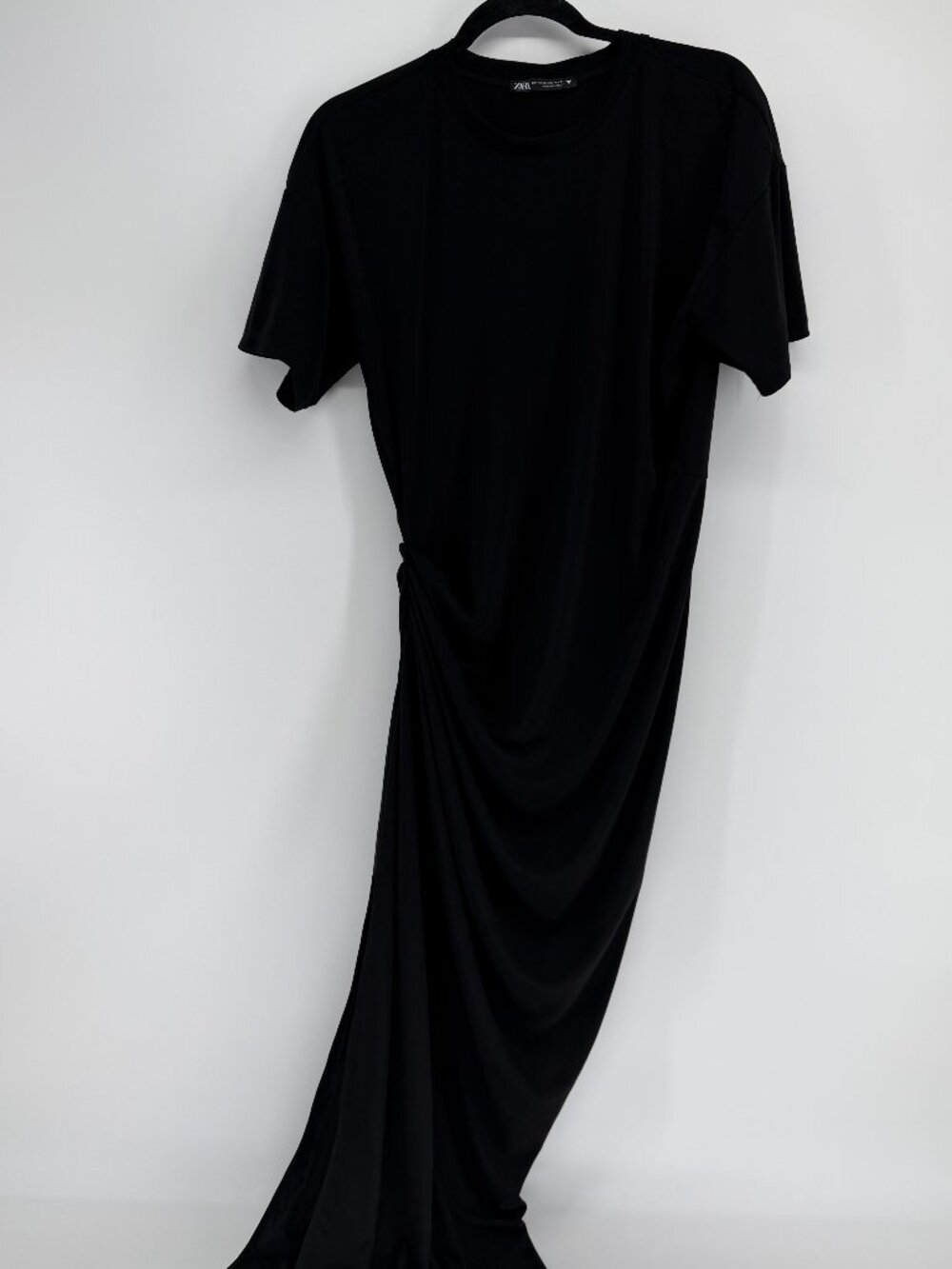 ZARA size X-small black slit on the side, sleek elegant dress